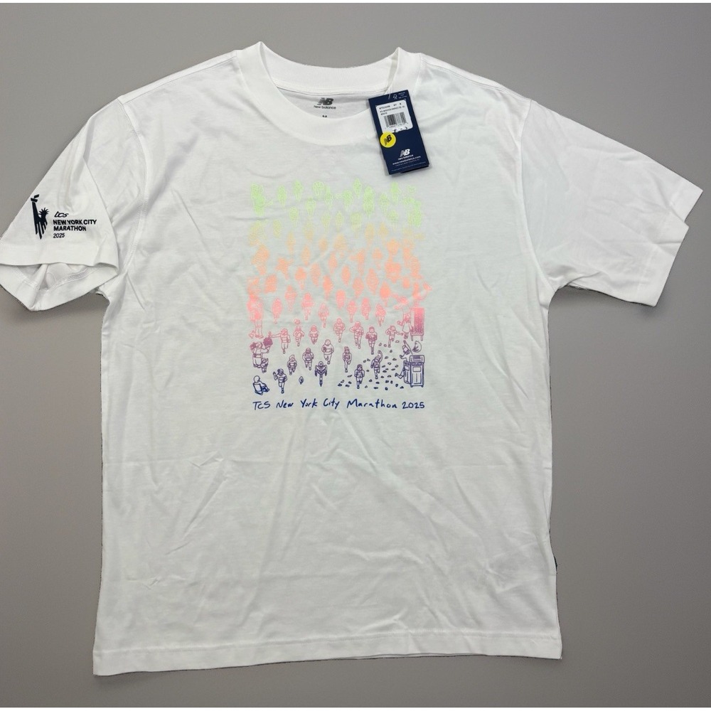 New Balance NYC New York City Marathon 2025 TCS Runners Graphic T-Shirt Sz M